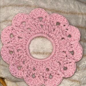 Hand Crafted Delicate Pink Crochet Hairpiece